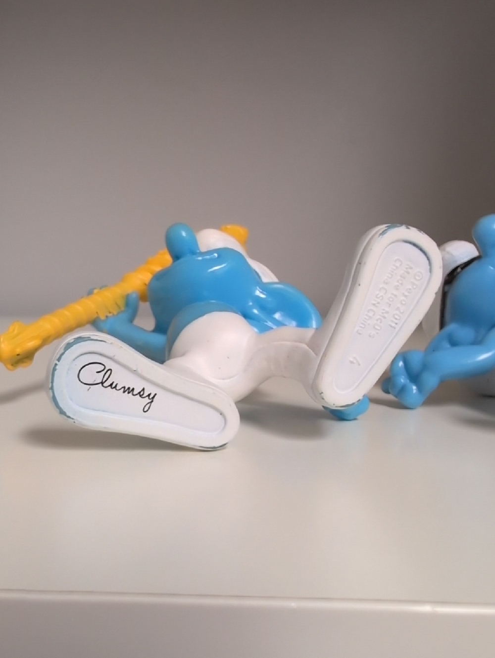 Smurf Figures Set Of 4 McDonald's 3" Smurfs Smurfette Brainy(2) Clumsy 2011 2013 - Picture 12 of 14